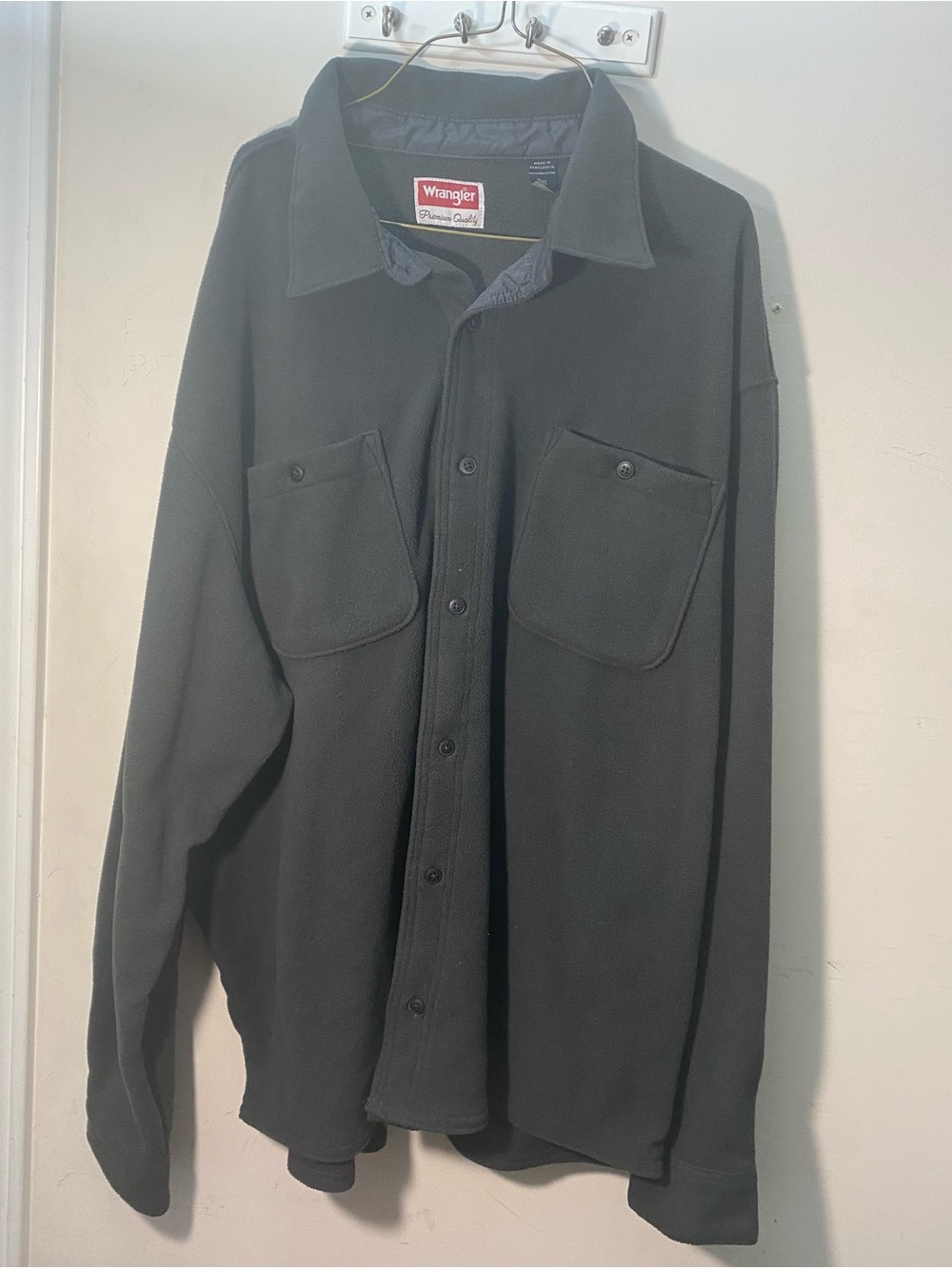 Wrangler Black Lightweight Button-Up Shirt Jacket